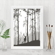 Quadro Decorativo MDF Emoldurado - Arte Multicolor 24x29cm com Moldura de Madeira 2cm