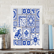 Quadro Decorativo MDF Emoldurado - Arte Multicolor 24x29cm com Moldura de Madeira 2cm