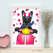 Quadro Decorativo MDF Emoldurado - Arte Multicolor 24x29cm com Moldura de Madeira 2cm