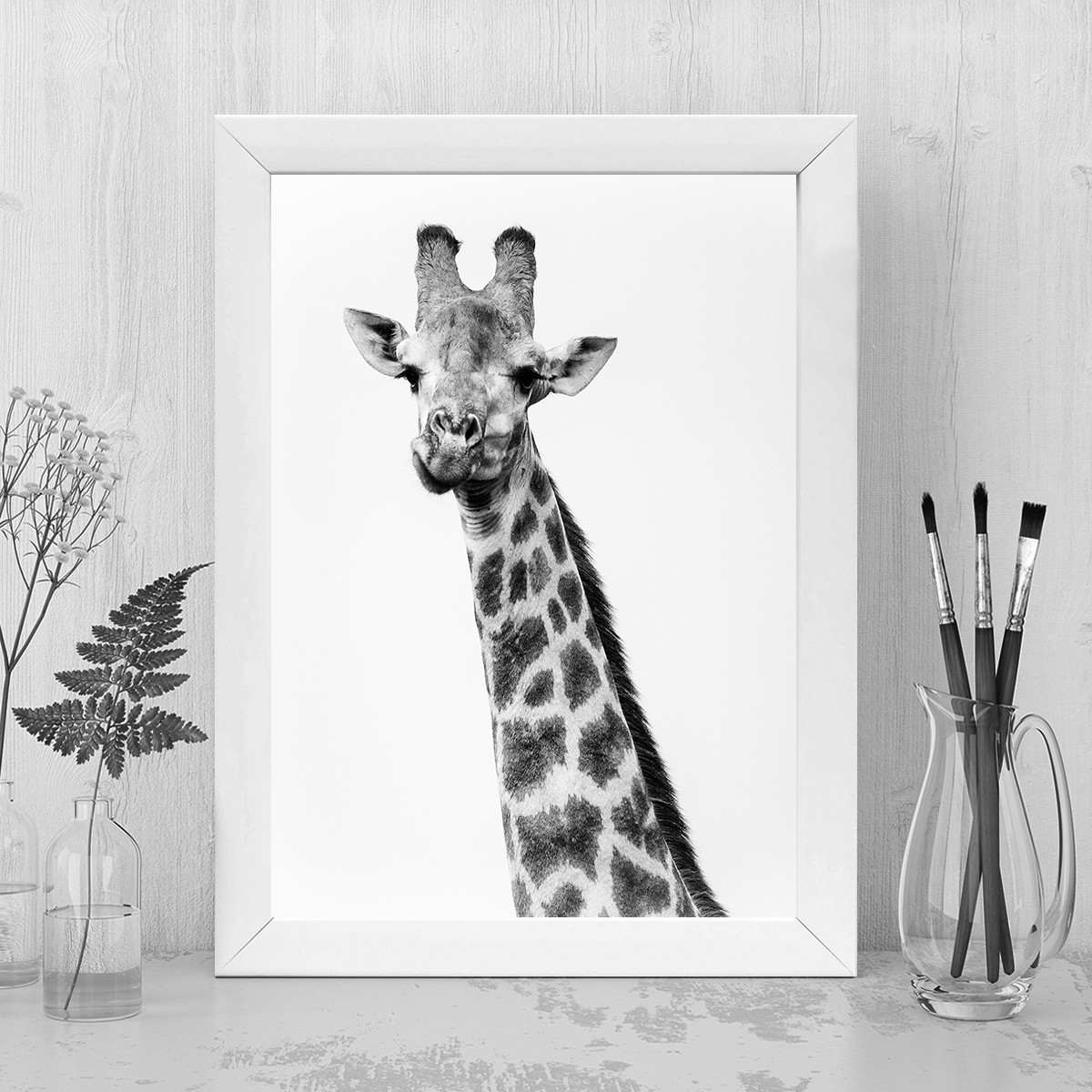 Quadro Decorativo MDF Emoldurado - Arte Multicolor 24x29cm com Moldura de Madeira 2cm