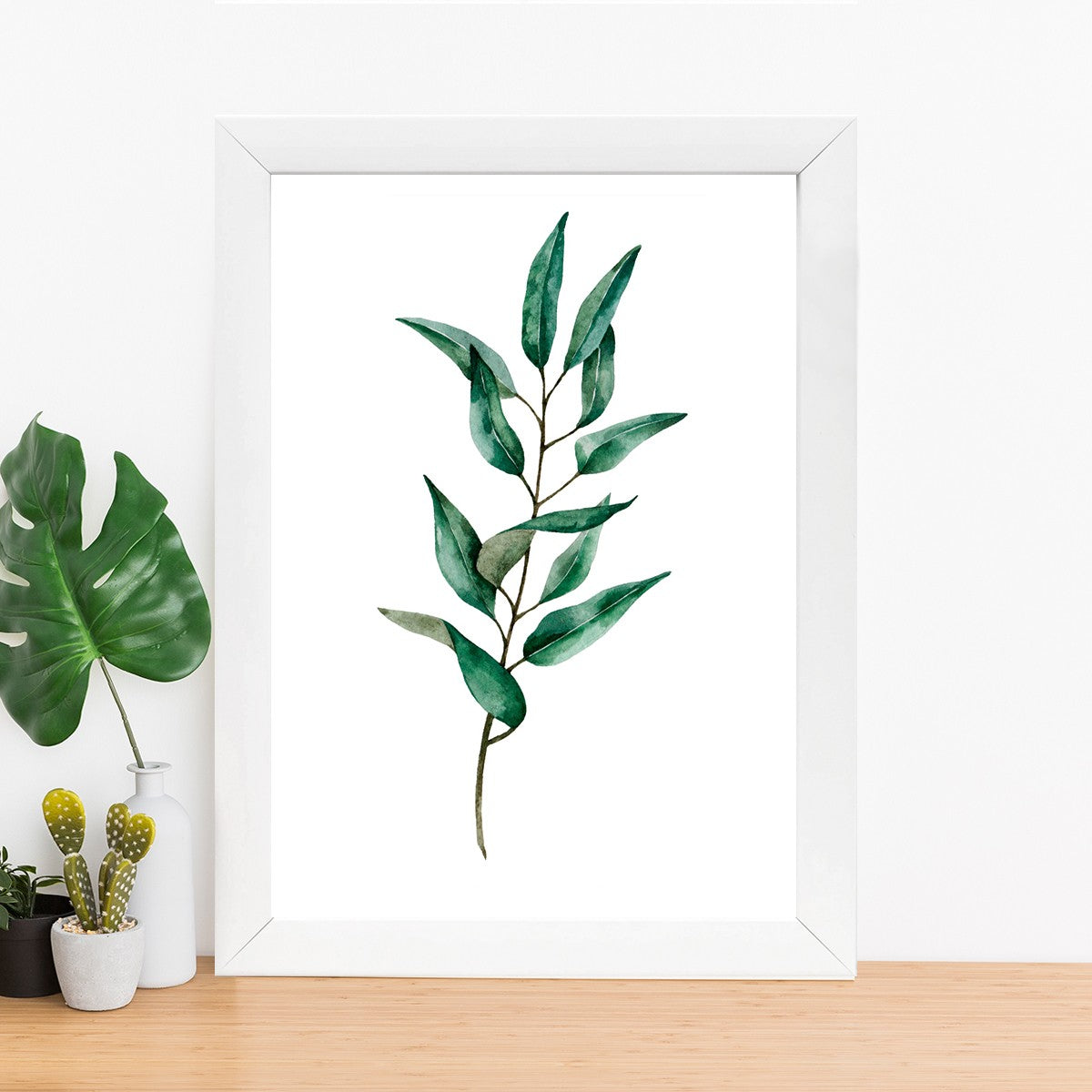 Quadro Decorativo MDF Emoldurado - Arte Multicolor 24x29cm com Moldura de Madeira 2cm