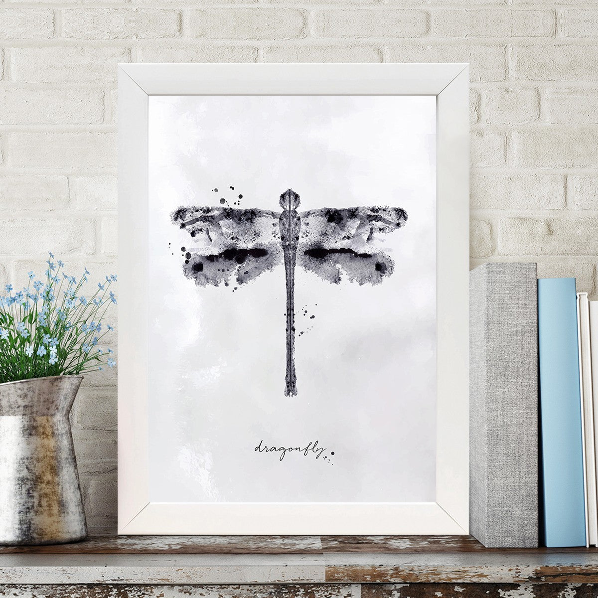 Quadro Decorativo MDF Emoldurado - Arte Multicolor 24x29cm com Moldura de Madeira 2cm