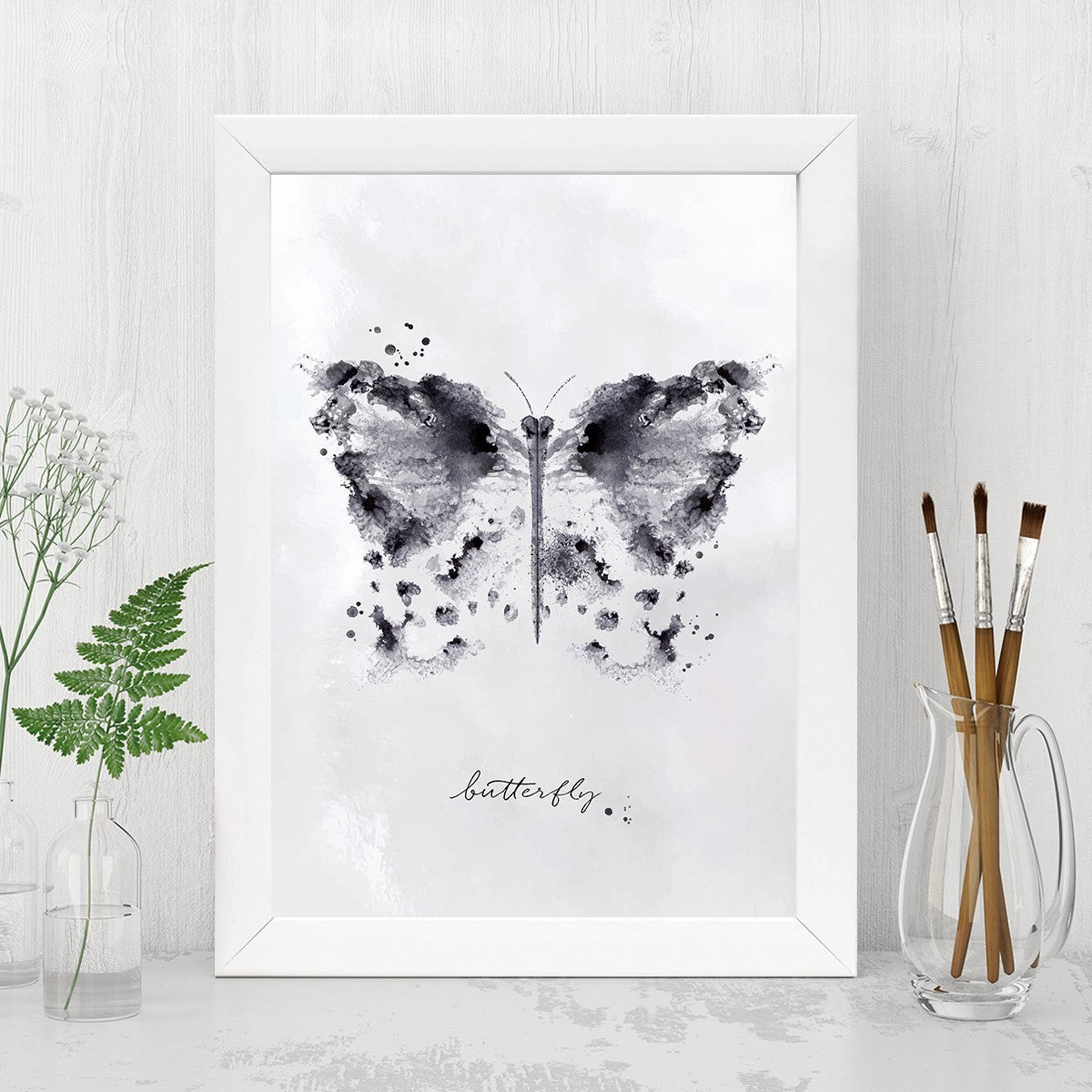 Quadro Decorativo MDF Emoldurado - Arte Multicolor 24x29cm com Moldura de Madeira 2cm