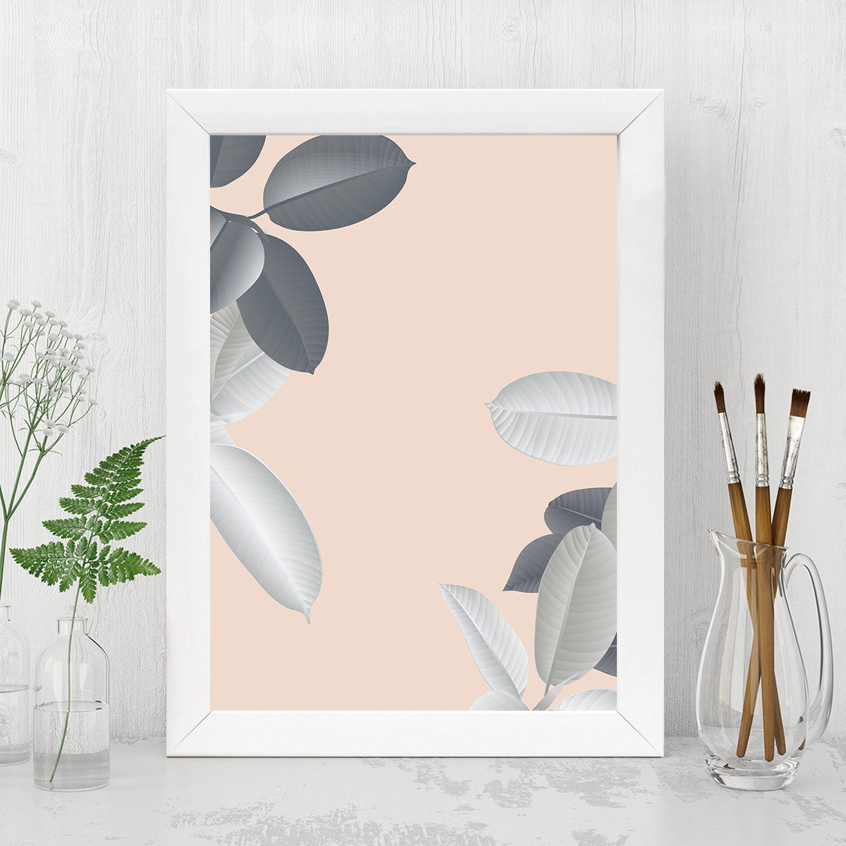 Quadro Decorativo MDF Emoldurado - Arte Multicolor 24x29cm com Moldura de Madeira 2cm