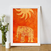 Quadro Decorativo MDF Emoldurado - Arte Multicolor 24x29cm com Moldura de Madeira 2cm