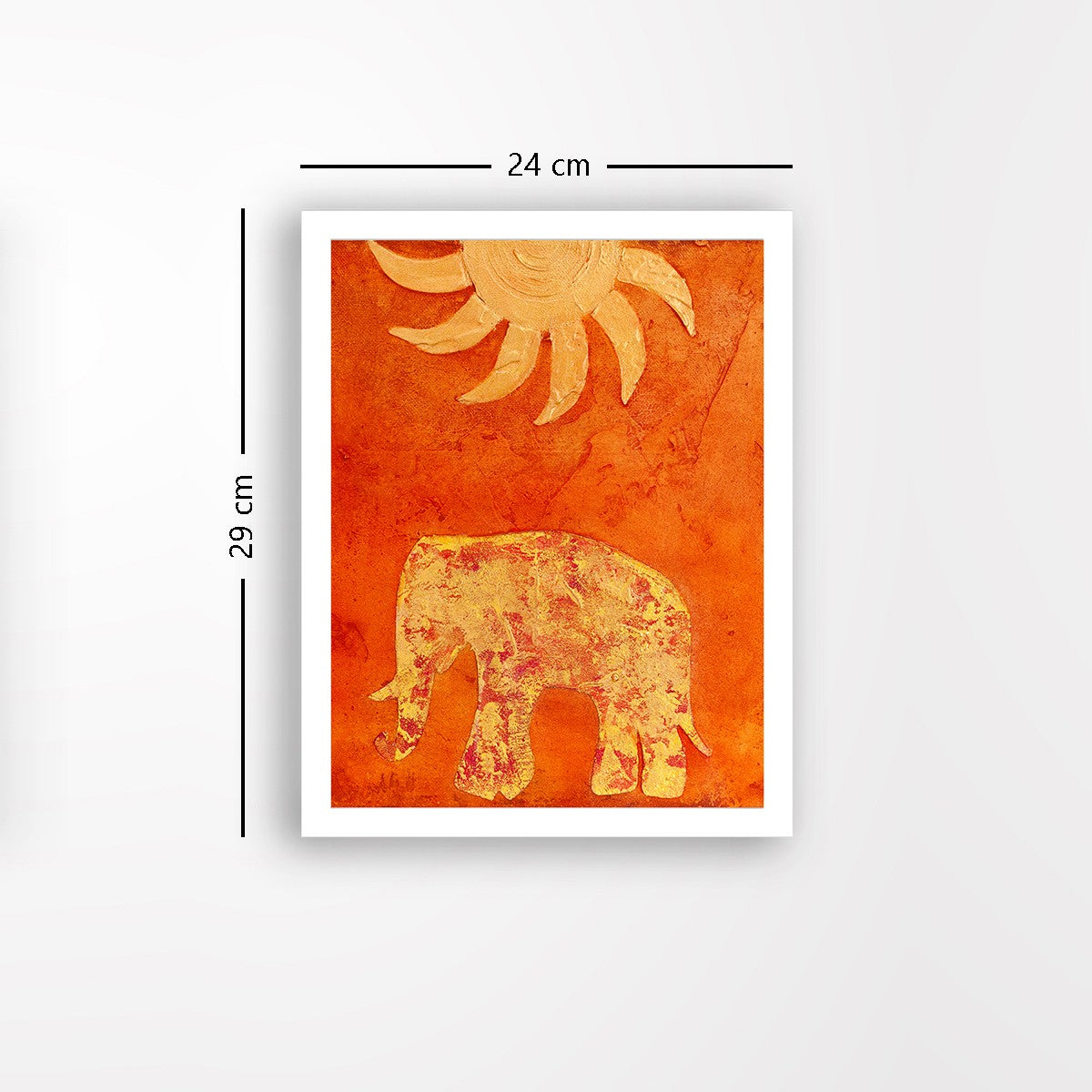 Quadro Decorativo MDF Emoldurado - Arte Multicolor 24x29cm com Moldura de Madeira 2cm