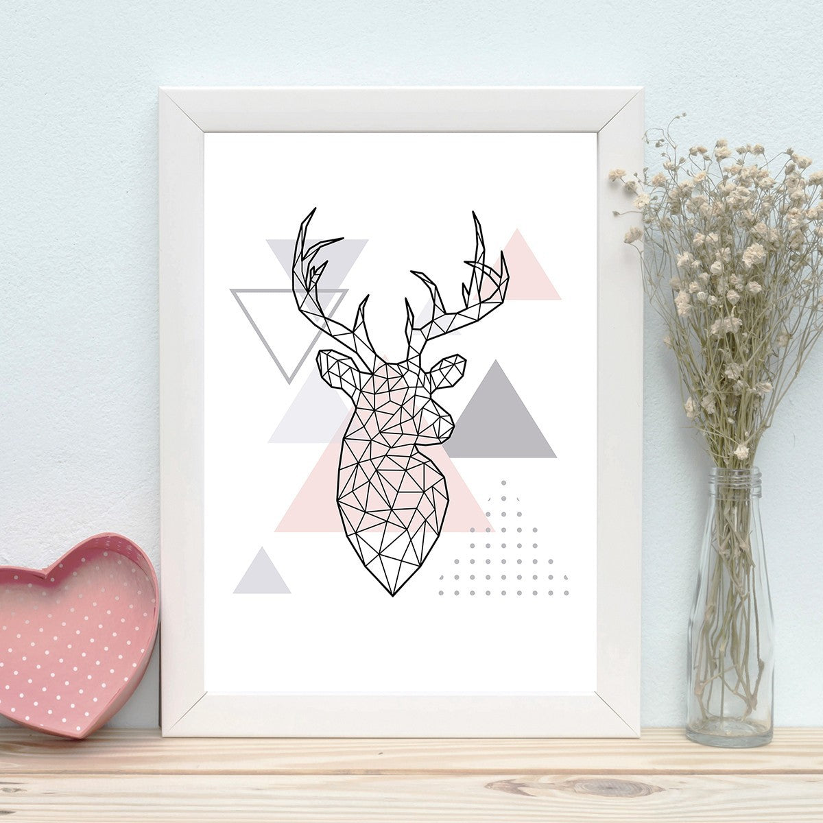 Quadro Decorativo MDF Emoldurado - Arte Multicolor 24x29cm com Moldura de Madeira 2cm