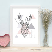 Quadro Decorativo MDF Emoldurado - Arte Multicolor 24x29cm com Moldura de Madeira 2cm