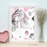 Quadro Decorativo MDF Emoldurado - Arte Multicolor 24x29cm com Moldura de Madeira 2cm