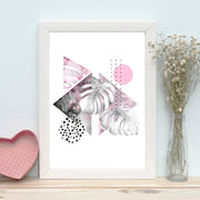 Quadro Decorativo MDF Emoldurado - Arte Multicolor 24x29cm com Moldura de Madeira 2cm