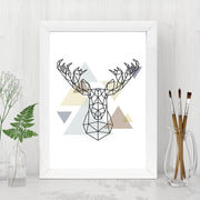 Quadro Decorativo MDF Emoldurado - Arte Multicolor 24x29cm com Moldura de Madeira 2cm