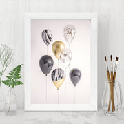 Quadro Decorativo MDF Emoldurado - Arte Multicolor 24x29cm com Moldura de Madeira 2cm