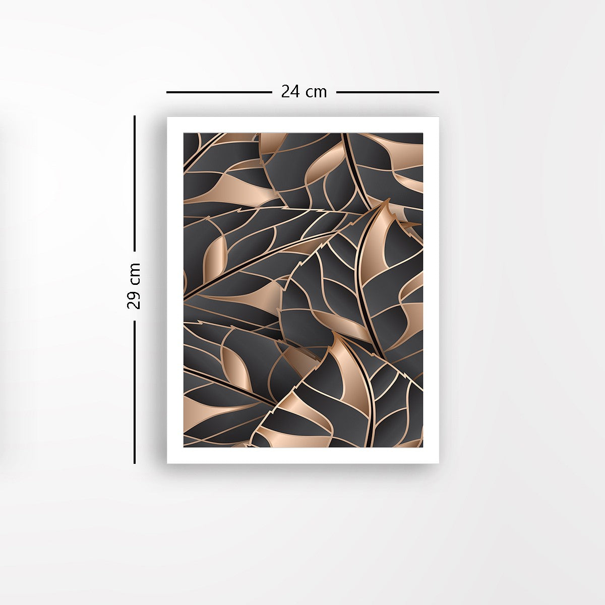 Quadro Decorativo MDF Emoldurado - Arte Multicolor 24x29cm com Moldura de Madeira 2cm