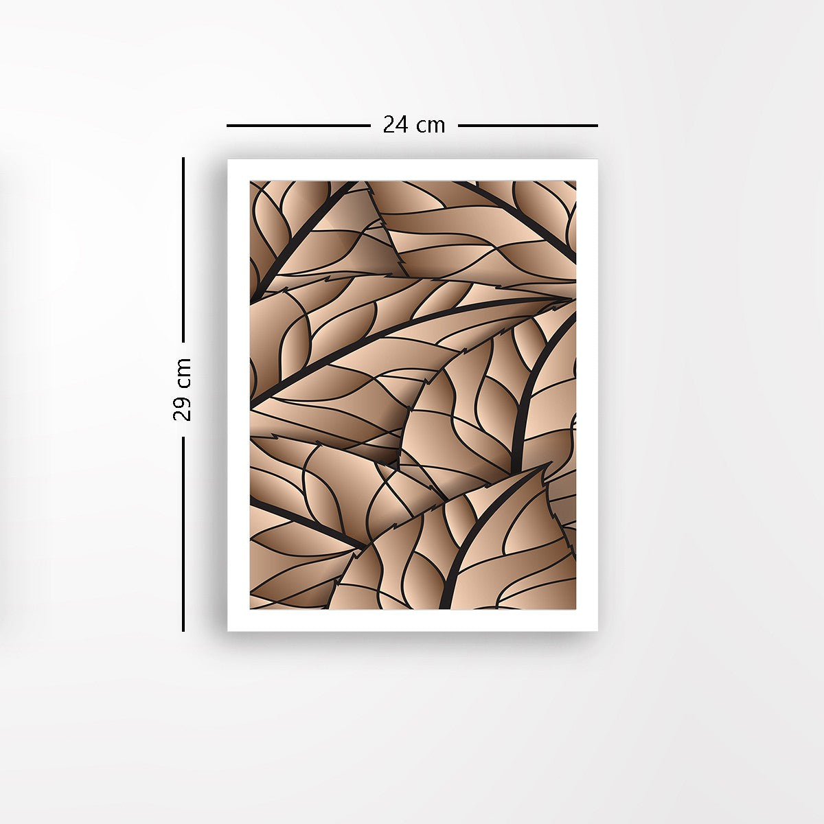 Quadro Decorativo MDF Emoldurado - Arte Multicolor 24x29cm com Moldura de Madeira 2cm