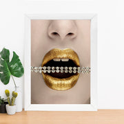 Quadro Decorativo MDF Emoldurado - Arte Multicolor 24x29cm com Moldura de Madeira 2cm