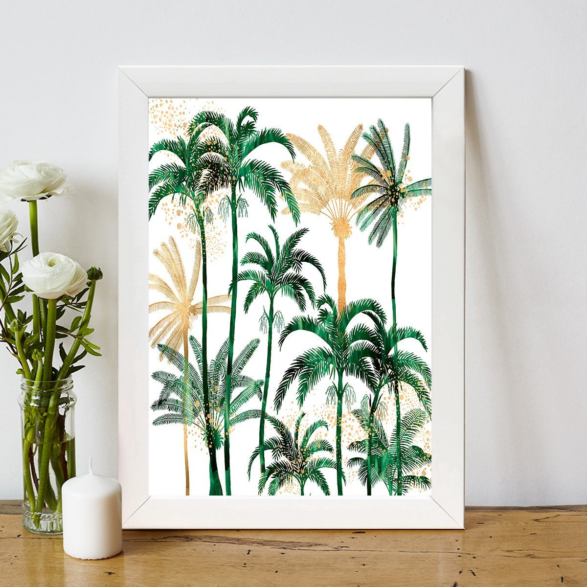 Quadro Decorativo MDF Emoldurado - Arte Multicolor 24x29cm com Moldura de Madeira 2cm