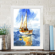 Quadro Decorativo MDF Emoldurado - Arte Multicolor 24x29cm com Moldura de Madeira 2cm