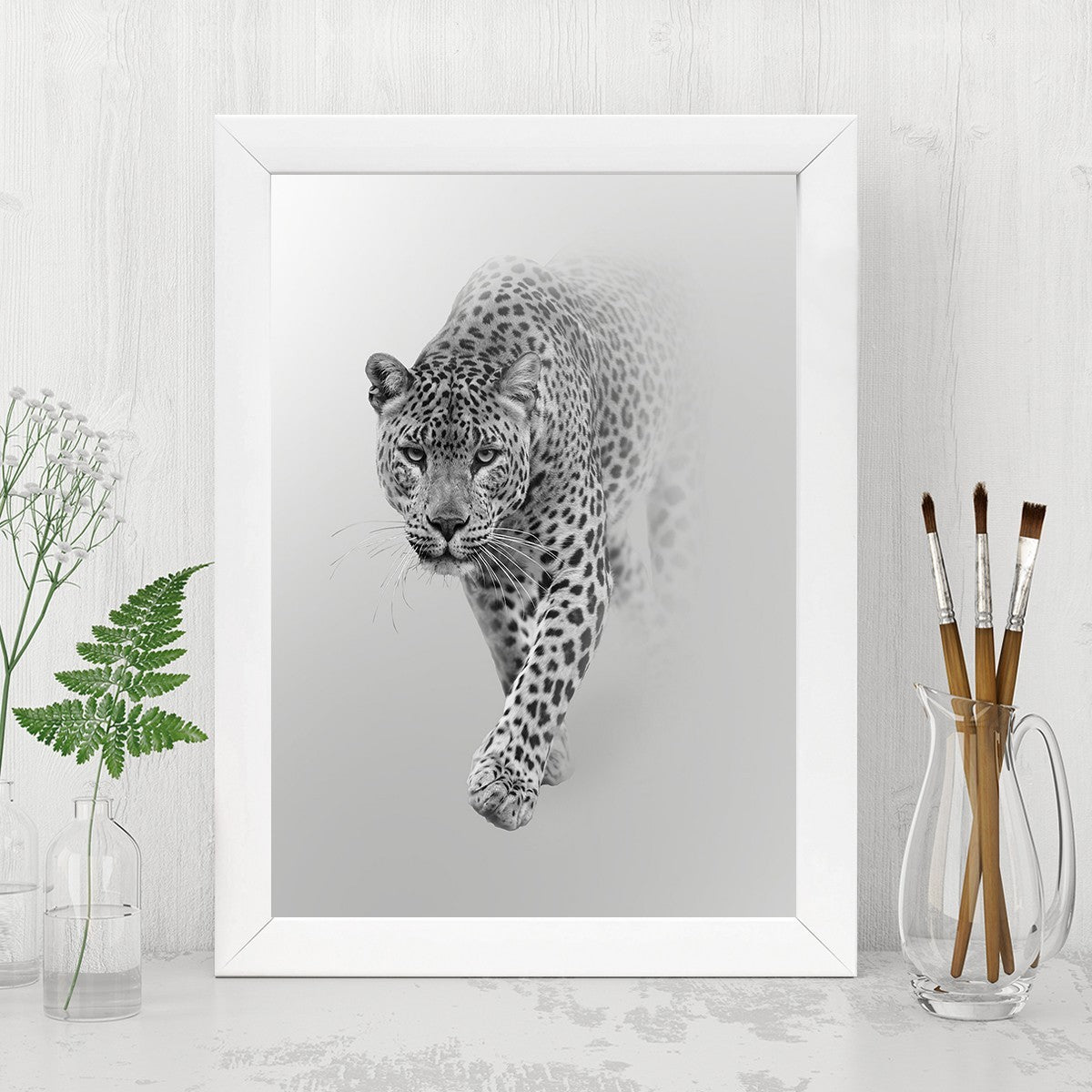 Quadro Decorativo MDF Emoldurado - Arte Multicolor 24x29cm com Moldura de Madeira 2cm