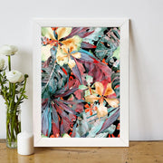 Quadro Decorativo MDF Emoldurado - Arte Multicolor 24x29cm com Moldura de Madeira 2cm