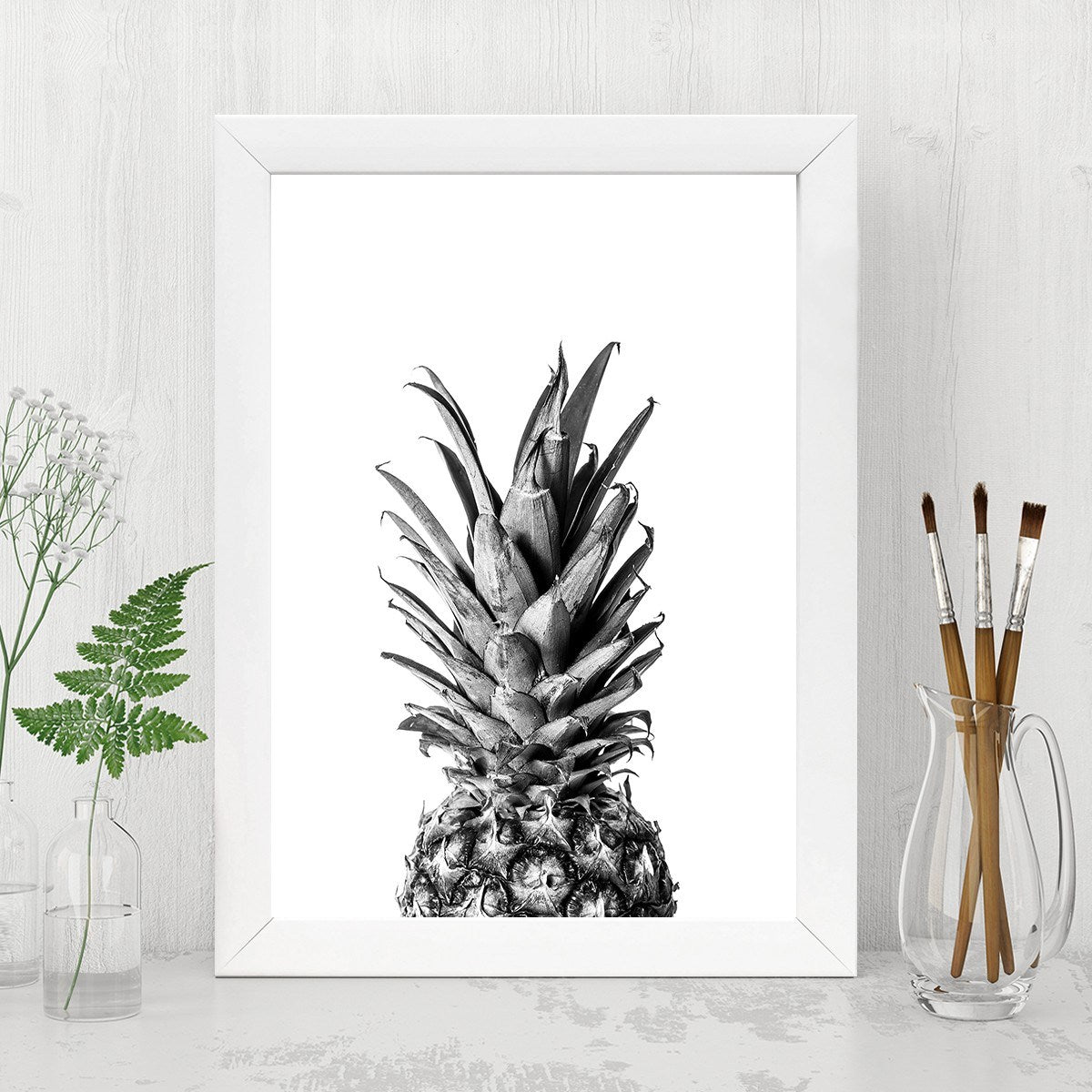 Quadro Decorativo MDF Emoldurado - Arte Multicolor 24x29cm com Moldura de Madeira 2cm