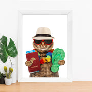 Quadro Decorativo MDF Emoldurado - Arte Multicolor 24x29cm com Moldura de Madeira 2cm