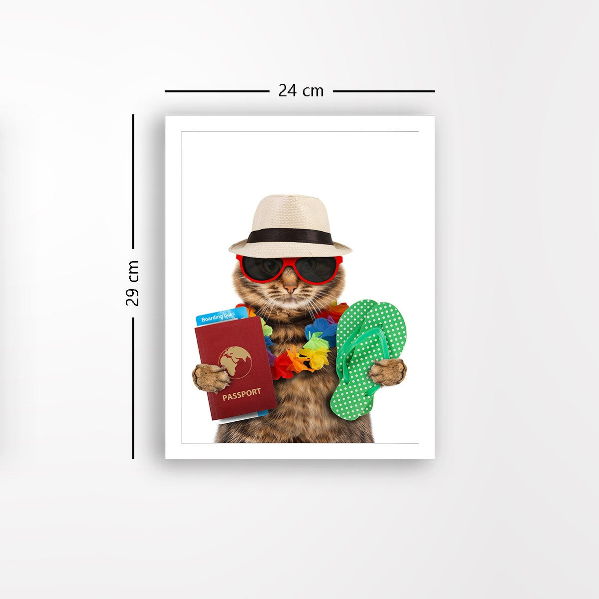 Quadro Decorativo MDF Emoldurado - Arte Multicolor 24x29cm com Moldura de Madeira 2cm