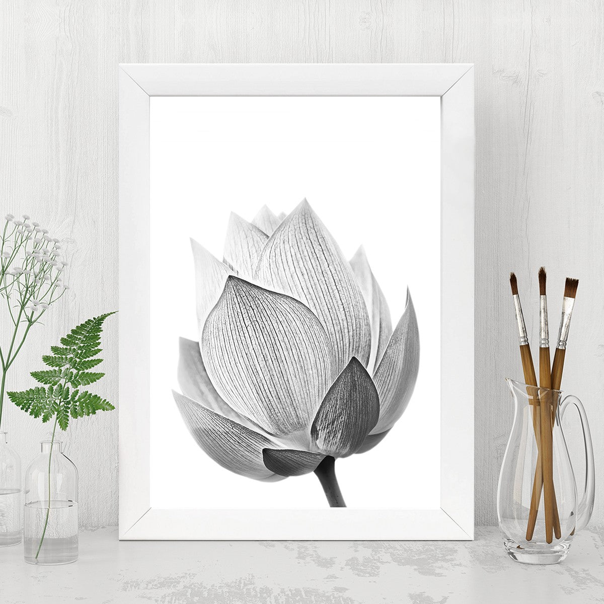 Quadro Decorativo MDF Emoldurado - Arte Multicolor 24x29cm com Moldura de Madeira 2cm