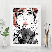 Quadro Decorativo MDF Emoldurado - Arte Multicolor 24x29cm com Moldura de Madeira 2cm