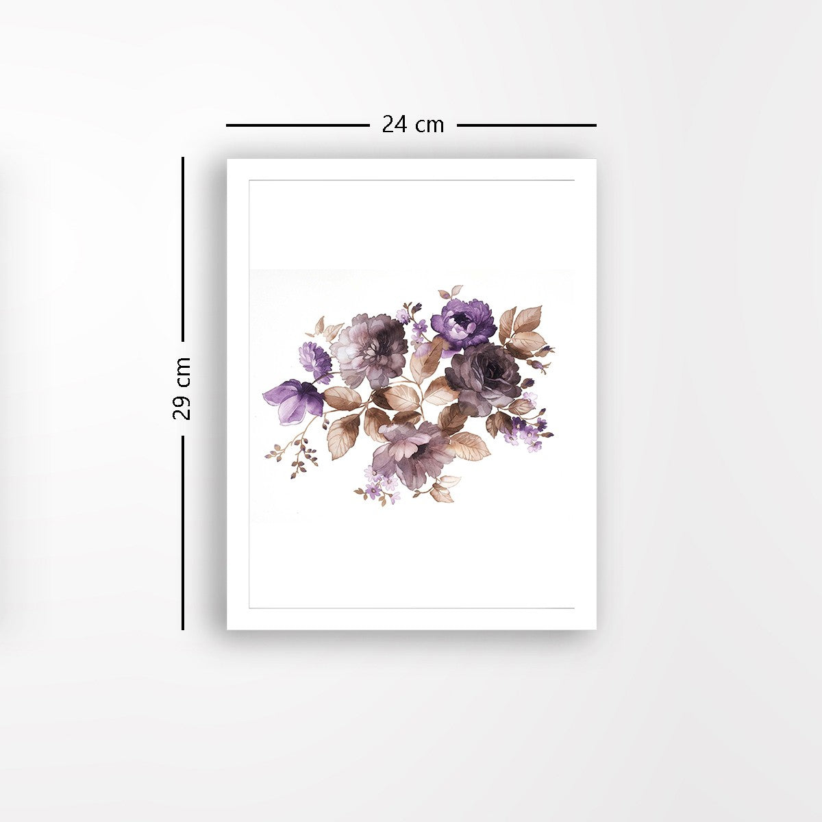 Quadro Decorativo MDF Emoldurado - Arte Multicolor 24x29cm com Moldura de Madeira 2cm