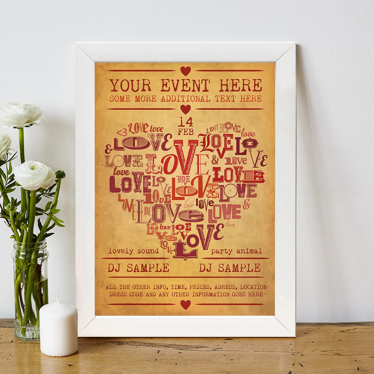 Quadro Decorativo MDF Emoldurado - Arte Multicolor 24x29cm com Moldura de Madeira 2cm