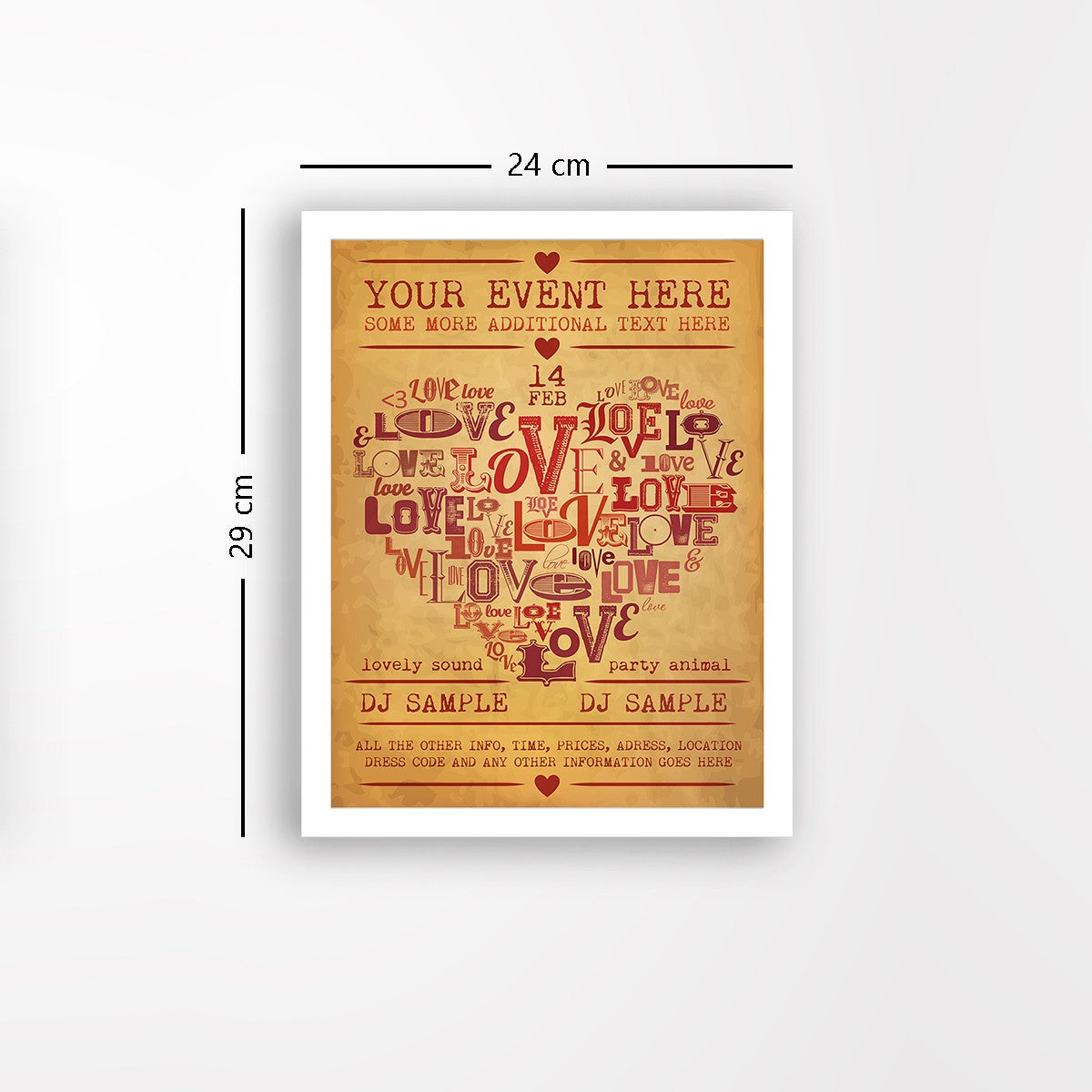 Quadro Decorativo MDF Emoldurado - Arte Multicolor 24x29cm com Moldura de Madeira 2cm