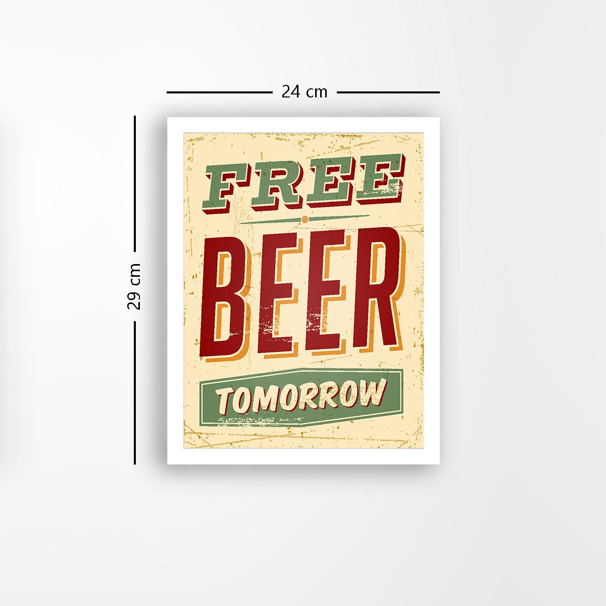 Quadro Decorativo MDF Emoldurado - Arte Multicolor 24x29cm com Moldura de Madeira 2cm