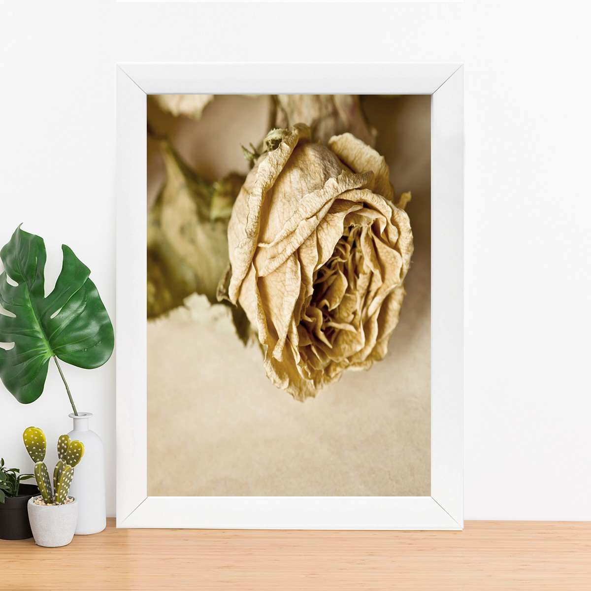 Quadro Decorativo MDF Emoldurado - Arte Multicolor 24x29cm com Moldura de Madeira 2cm