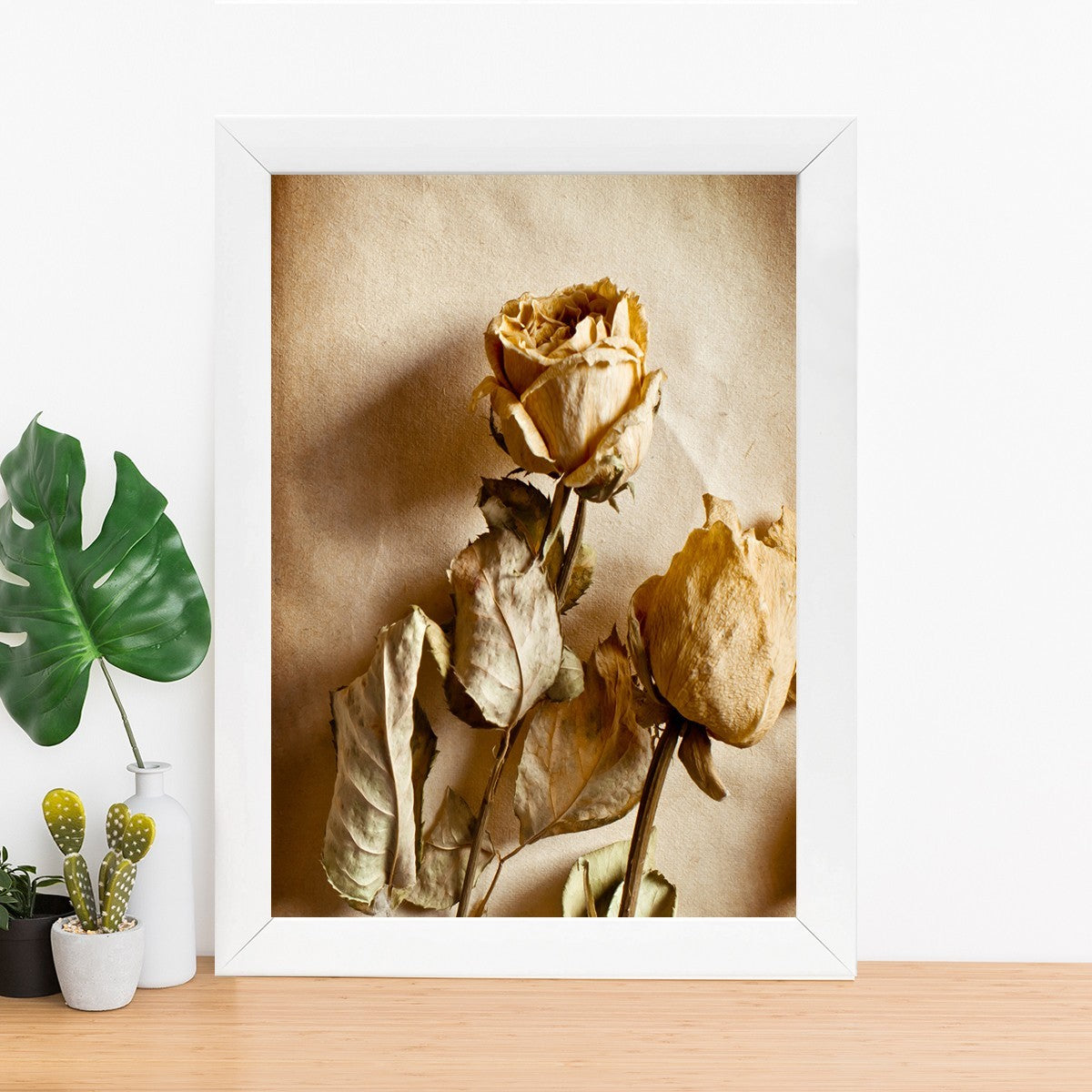 Quadro Decorativo MDF Emoldurado - Arte Multicolor 24x29cm com Moldura de Madeira 2cm