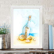 Quadro Decorativo MDF Emoldurado - Arte Multicolor 24x29cm com Moldura de Madeira 2cm