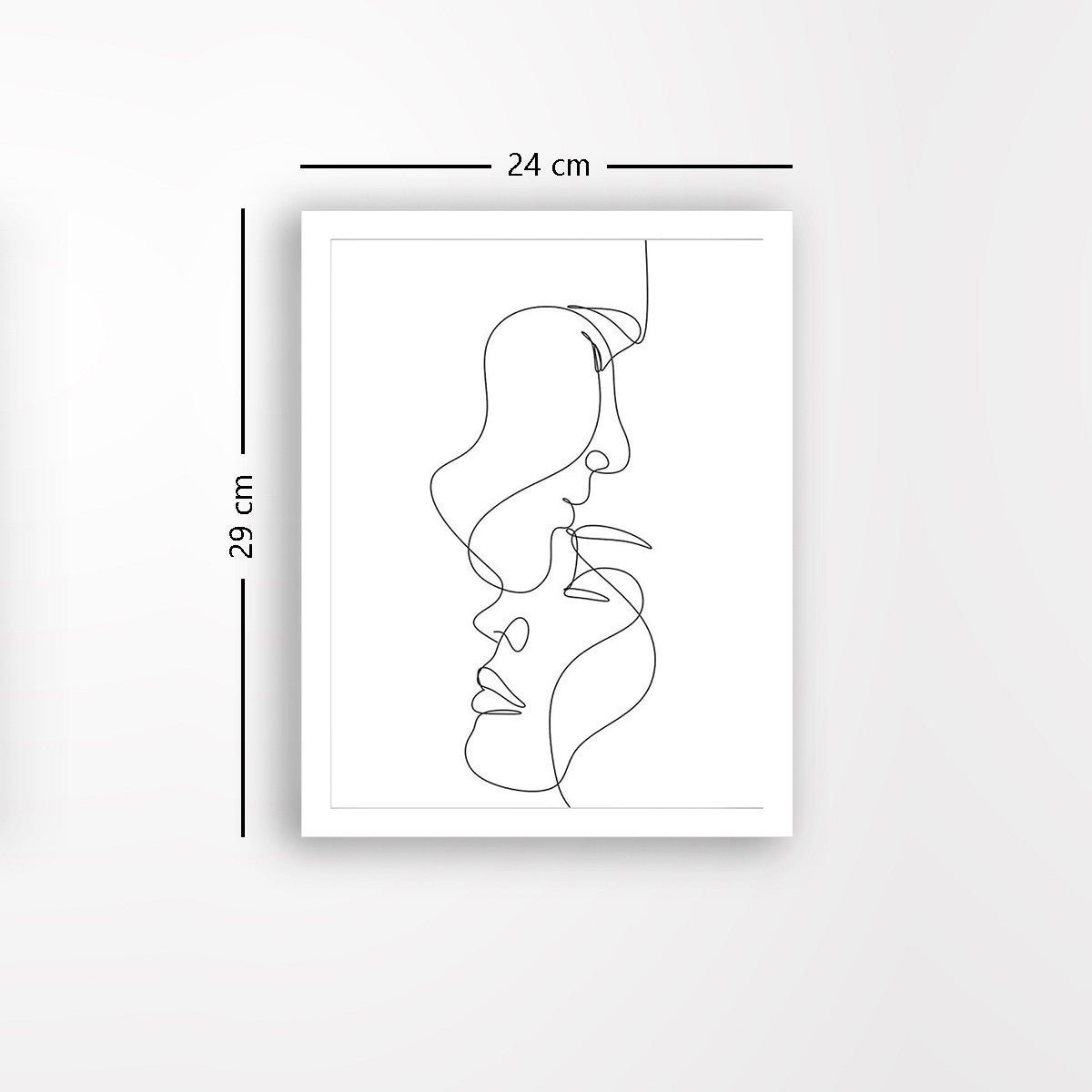 Quadro Decorativo MDF Emoldurado - Arte Multicolor 24x29cm com Moldura de Madeira 2cm