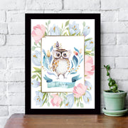 Quadro Decorativo MDF Emoldurado - Arte Multicolor 24x29cm com Moldura de Madeira 2cm