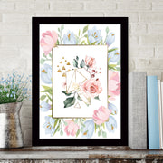 Quadro Decorativo MDF Emoldurado - Arte Multicolor 24x29cm com Moldura de Madeira 2cm