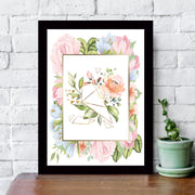 Quadro Decorativo MDF Emoldurado - Arte Multicolor 24x29cm com Moldura de Madeira 2cm