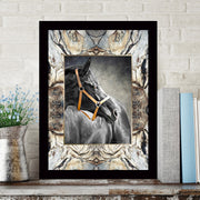 Quadro Decorativo MDF Emoldurado - Arte Multicolor 24x29cm com Moldura de Madeira 2cm