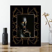 Quadro Decorativo MDF Emoldurado - Arte Multicolor 24x29cm com Moldura de Madeira 2cm