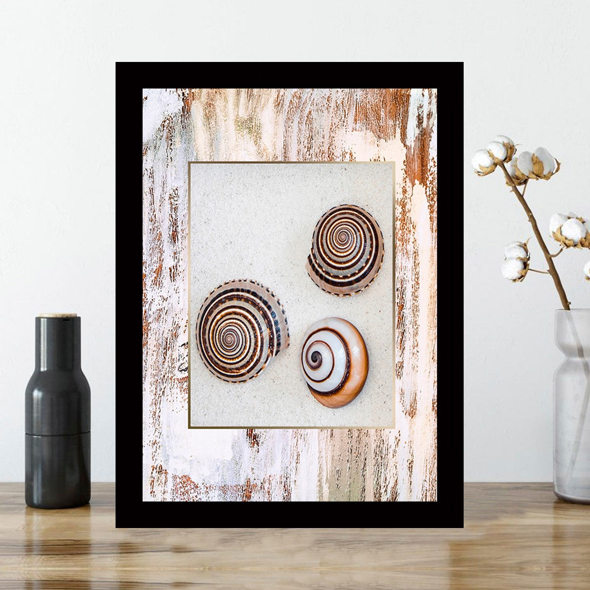 Quadro Decorativo MDF Emoldurado - Arte Multicolor 24x29cm com Moldura de Madeira 2cm