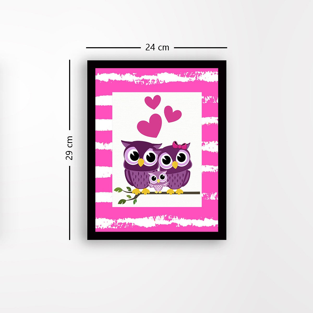 Quadro Decorativo MDF Emoldurado - Arte Multicolor 24x29cm com Moldura de Madeira 2cm