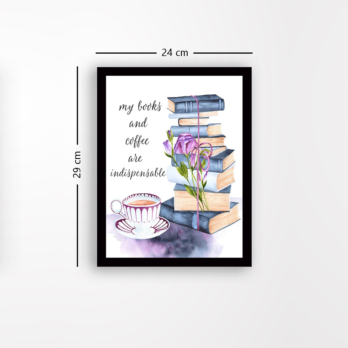 Quadro Decorativo MDF Emoldurado - Arte Multicolor 24x29cm com Moldura de Madeira 2cm