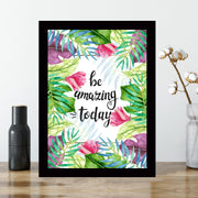 Quadro Decorativo MDF Emoldurado - Arte Multicolor 24x29cm com Moldura de Madeira 2cm