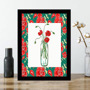 Quadro Decorativo MDF Emoldurado - Arte Multicolor 24x29cm com Moldura de Madeira 2cm