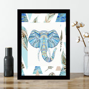 Quadro Decorativo MDF Emoldurado - Arte Multicolor 24x29cm com Moldura de Madeira 2cm