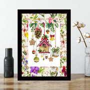 Quadro Decorativo MDF Emoldurado - Arte Multicolor 24x29cm com Moldura de Madeira 2cm