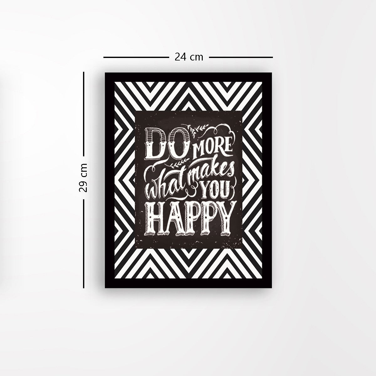 Quadro Decorativo MDF Emoldurado - Arte Multicolor 24x29cm com Moldura de Madeira 2cm