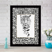 Quadro Decorativo MDF Emoldurado - Arte Multicolor 24x29cm com Moldura de Madeira 2cm